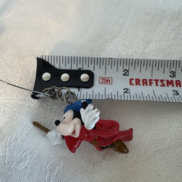 Mickey Mouse Disney Fantasia Sorcerer Suction Cup Window Dangler Hanger 2" - Picture 12 of 13